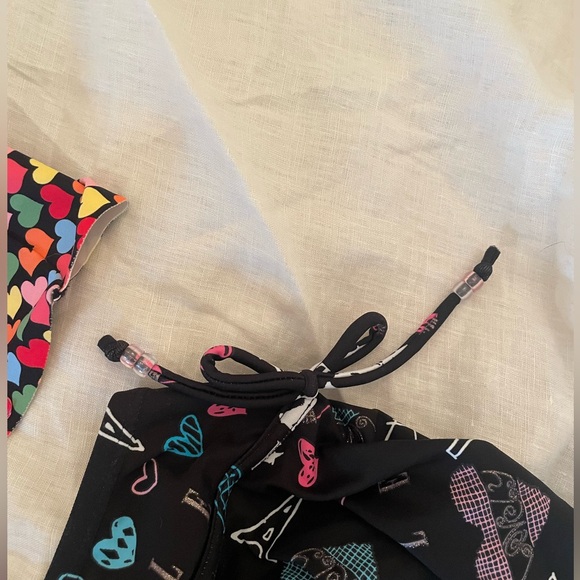 Y2K bikini cover skirts, mini skirts with bows+beads - Picture 4 of 5